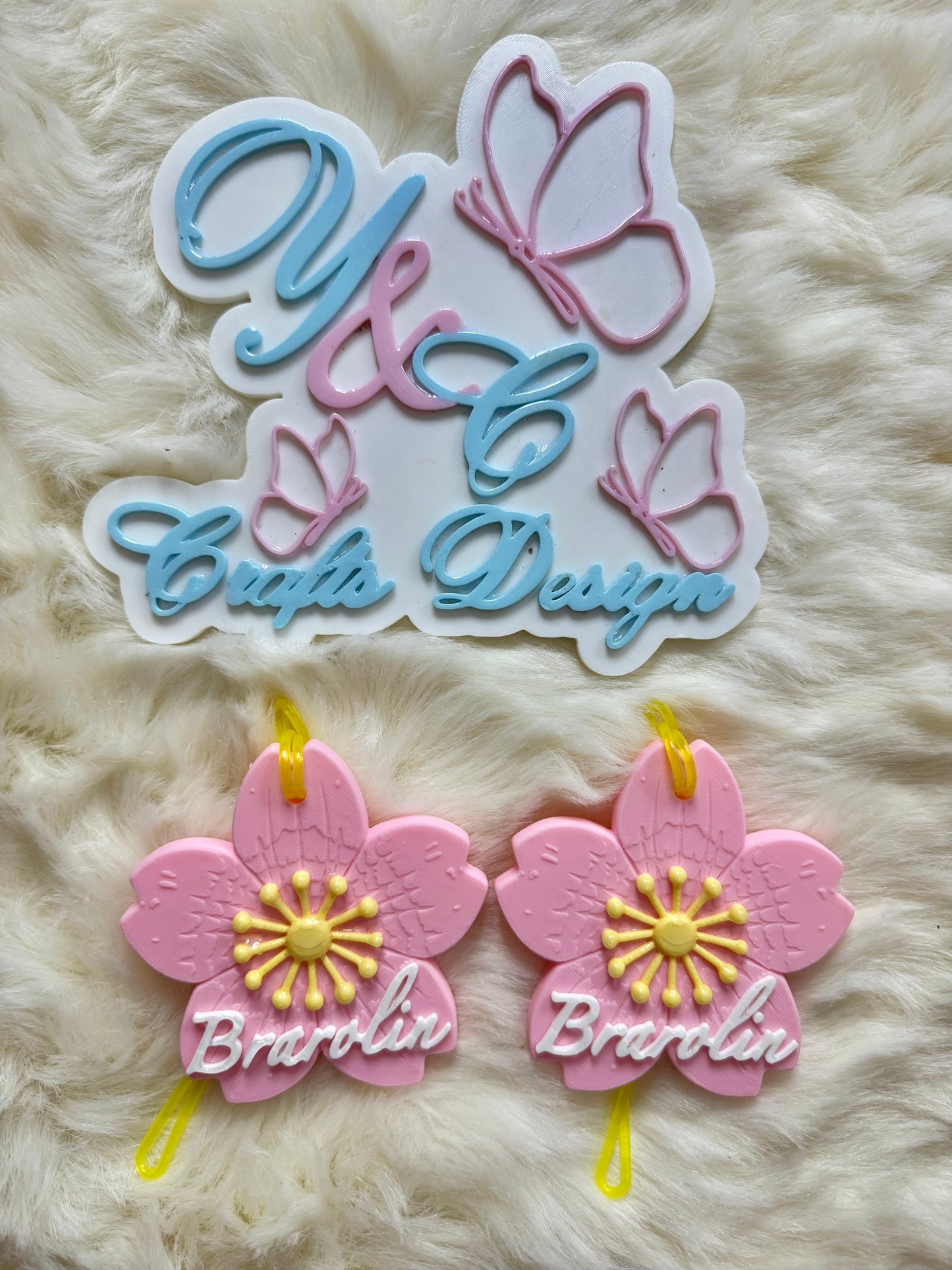 Personalized Backpack & Lunch Bag Name Tags โ Custom 3D Tags Set of 2