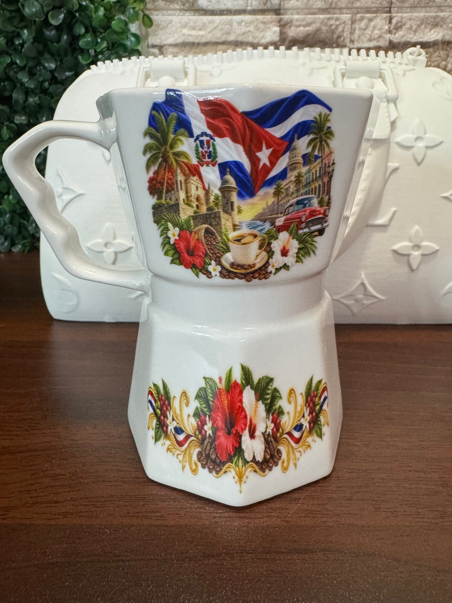 Taza Estilo Greca 12 oz – Special Edition | Dominican Republic, Puerto Rico & Cuba