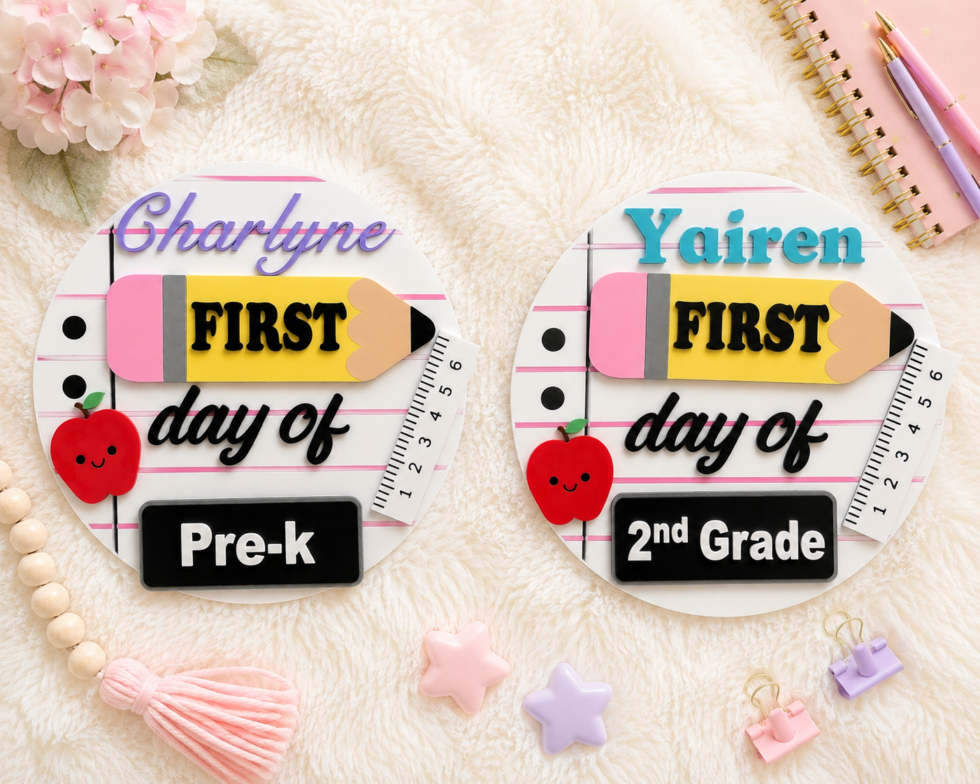 Custom First Day of School Sign for Kids – Personalized Back to School Photo Prop