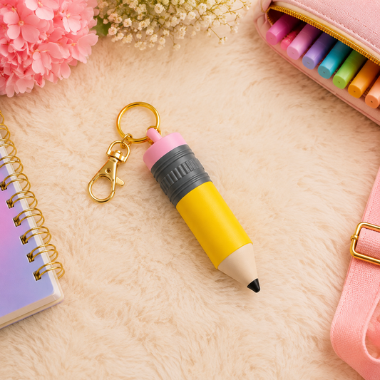 Pencil Lip Balm Holder Keychain | 3D Printed ChapStick Case