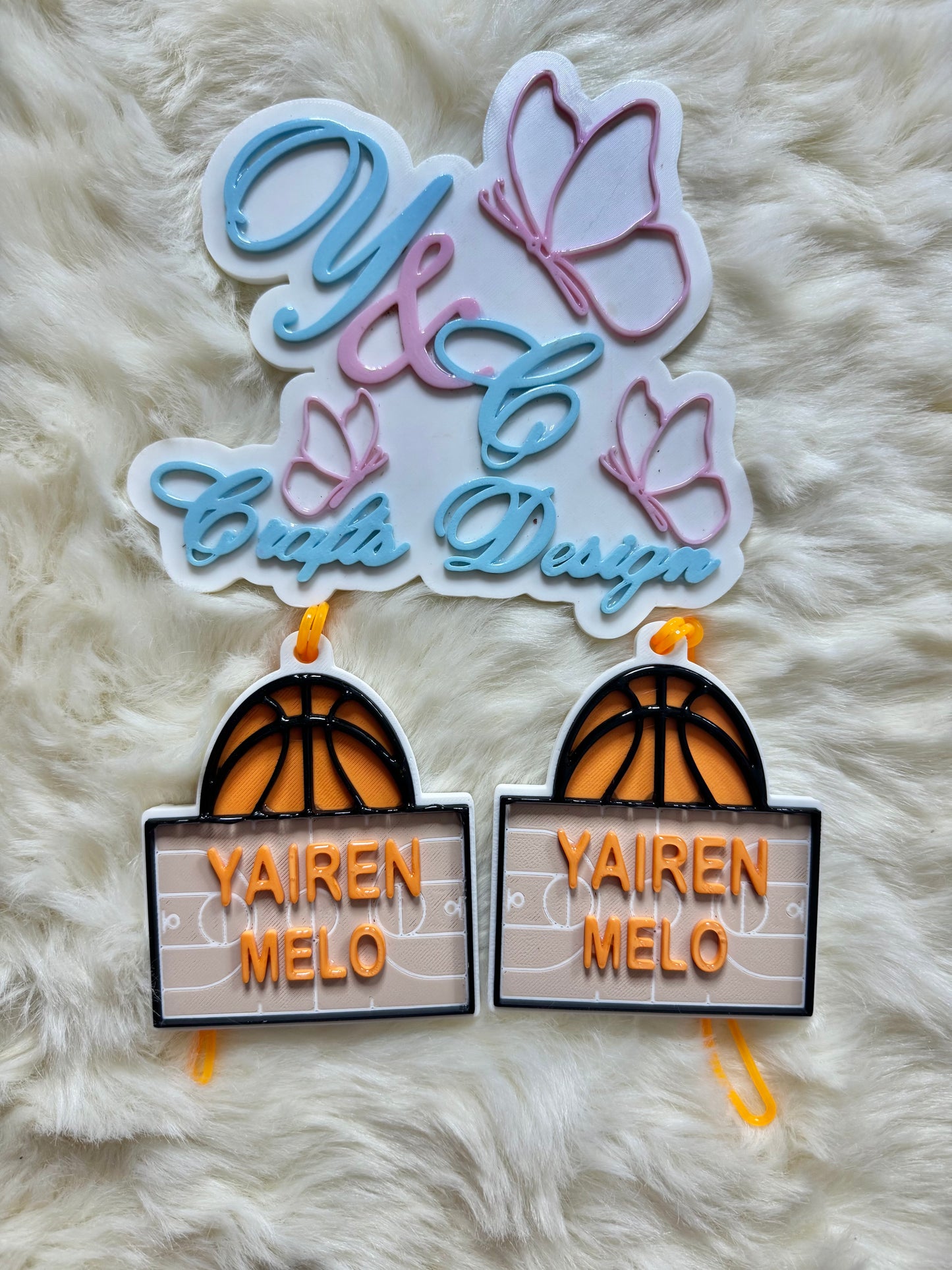 Personalized Backpack & Lunch Bag Name Tags – Custom 3D Tags Set of 2