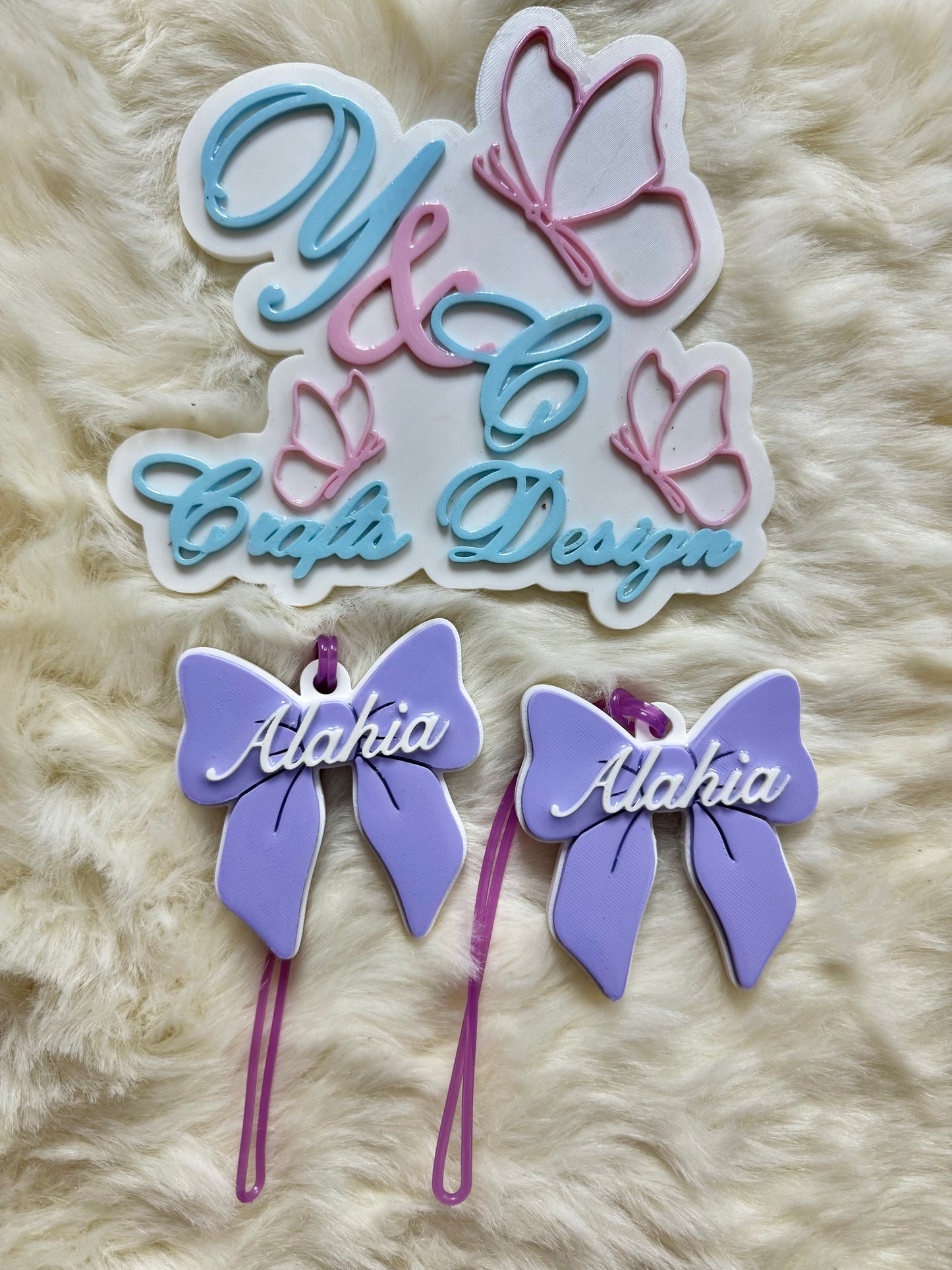 Personalized Backpack & Lunch Bag Name Tags – Custom 3D Tags Set of 2