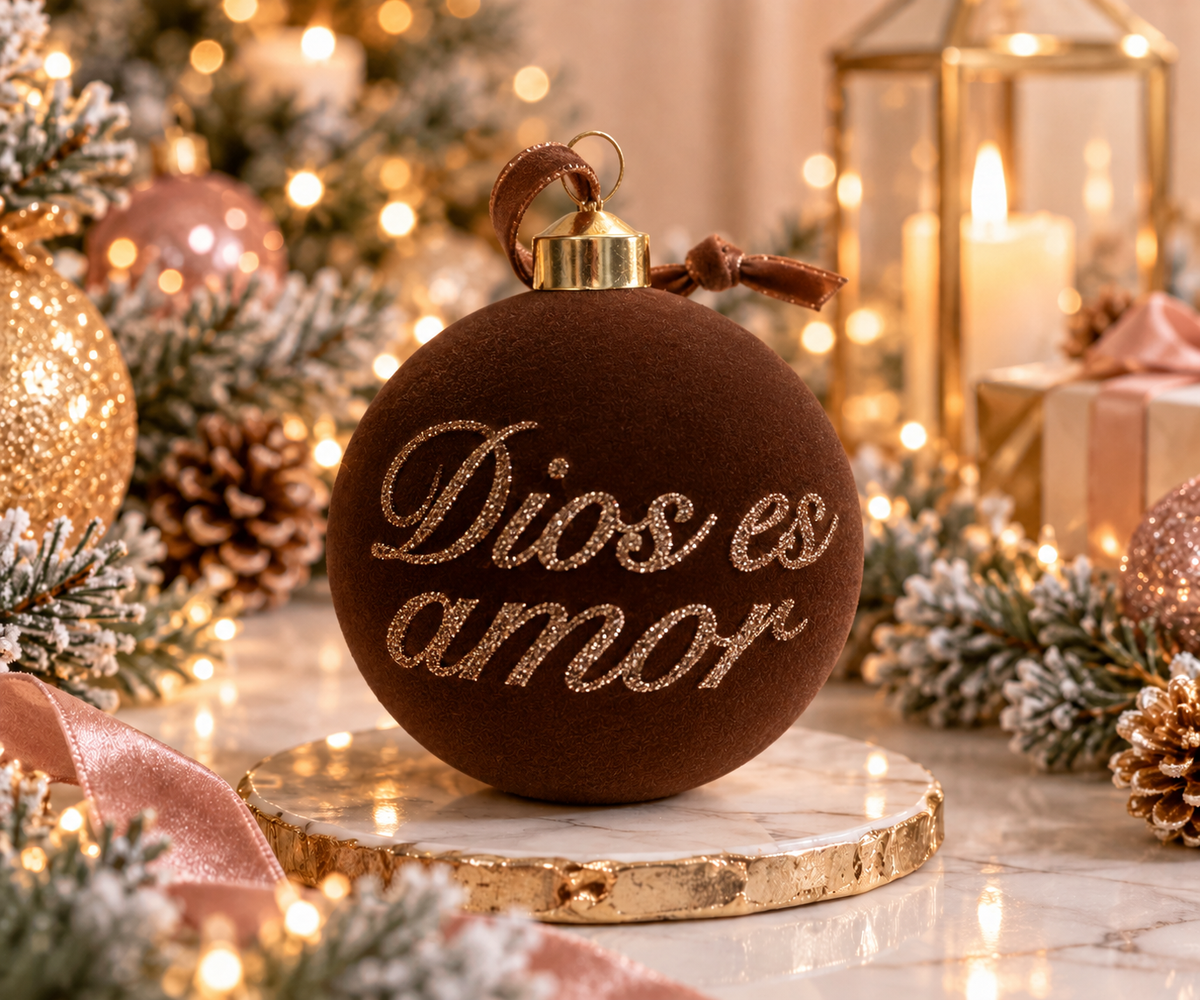 Personalized Velvet Christmas Ornaments | Custom Name
