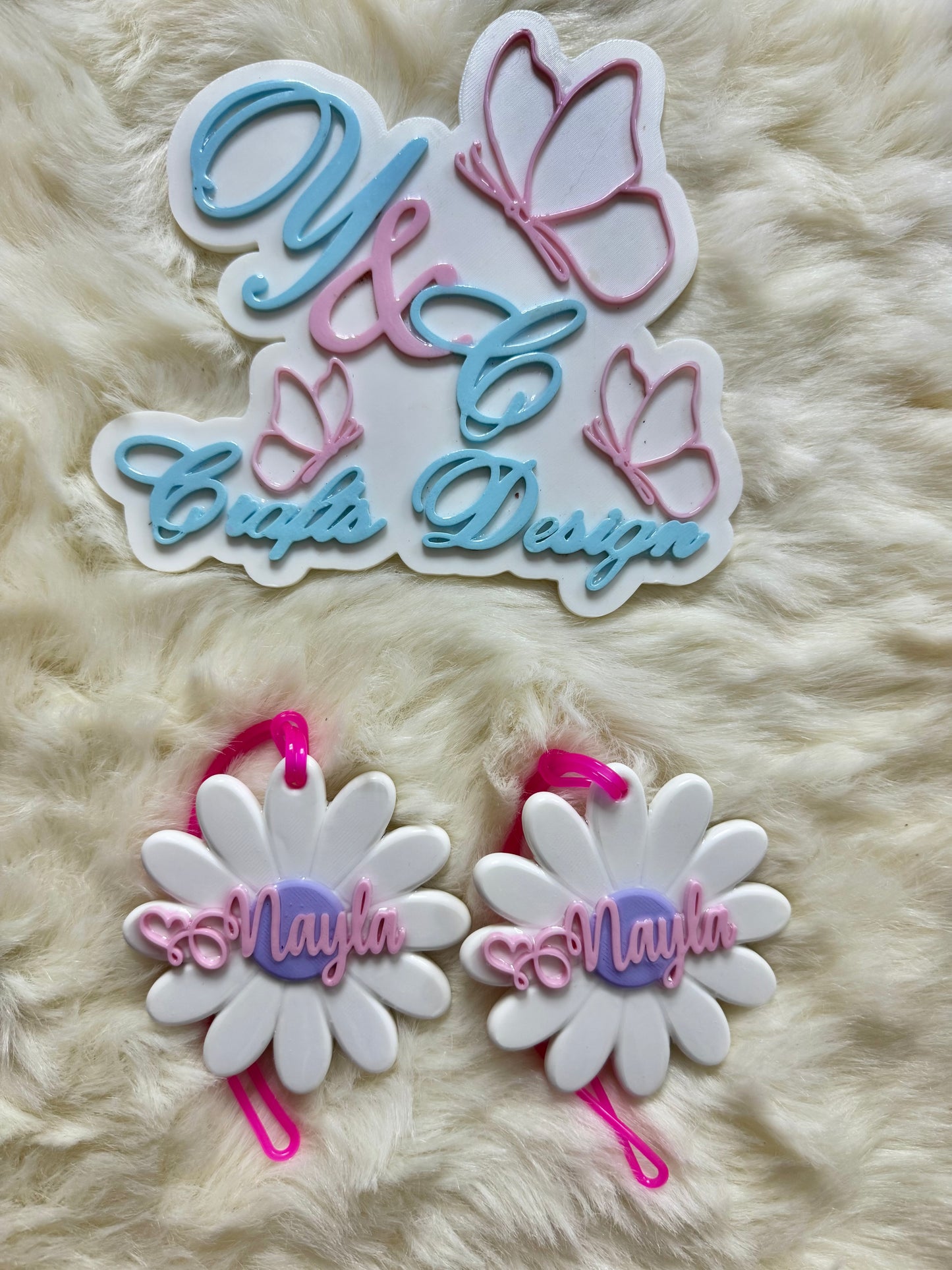 Personalized Backpack & Lunch Bag Name Tags – Custom 3D Tags Set of 2