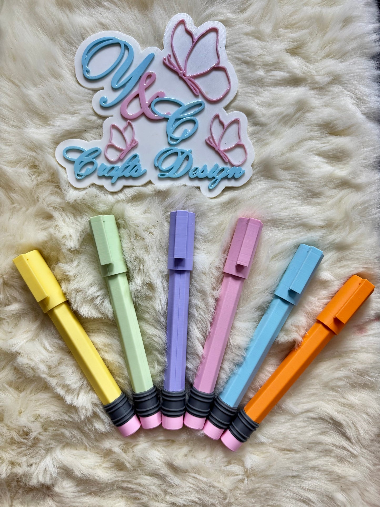 Jumbo Pencil Pen – 3D Printed Pencil-Shaped Pen Back to School