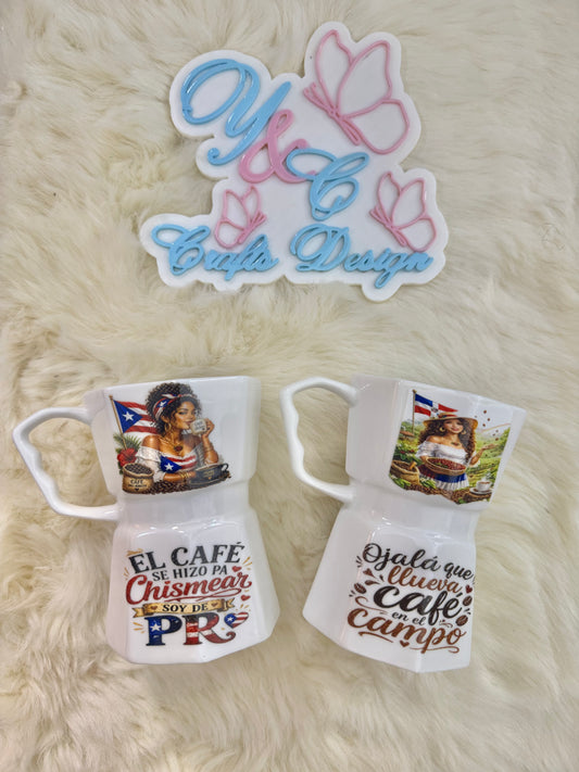 Taza Estilo Greca – Dominican & Puerto Rican Coffee Collection