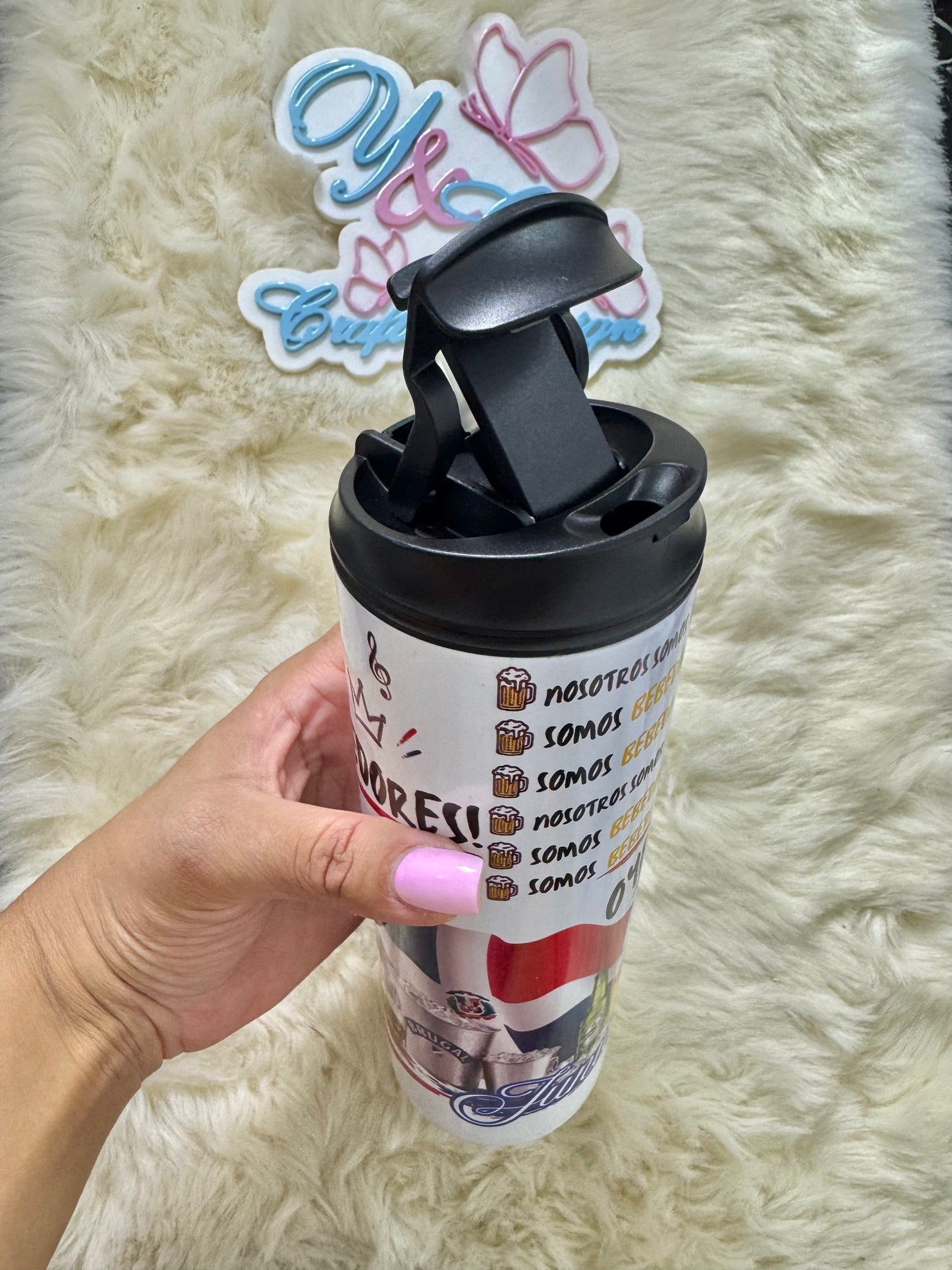 20 oz “Somos Bebedores” Tumbler | Dominican Summer Edition 🇩🇴🍻