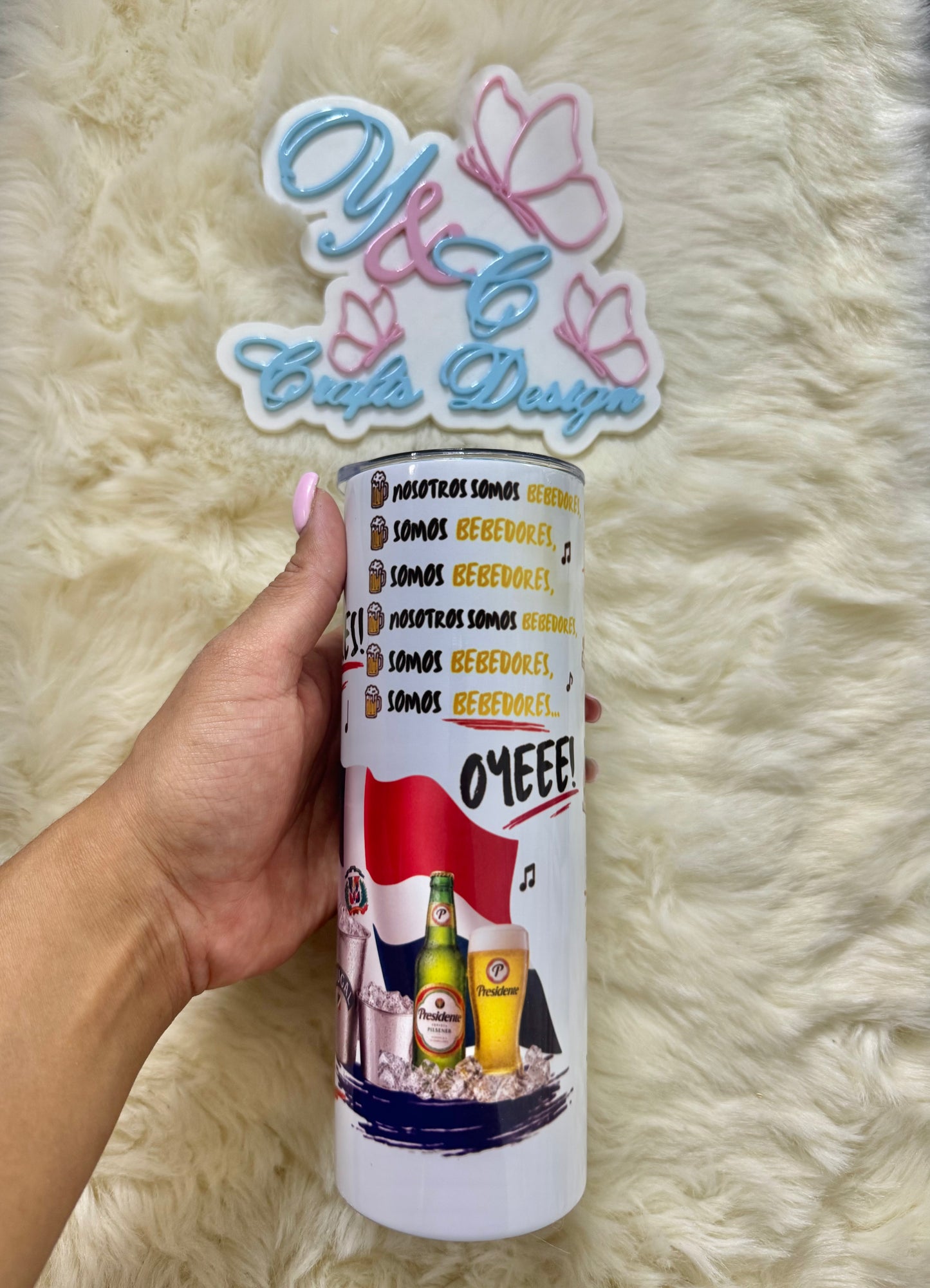 20 oz “Somos Bebedores” Tumbler | Dominican Summer Edition 🇩🇴🍻