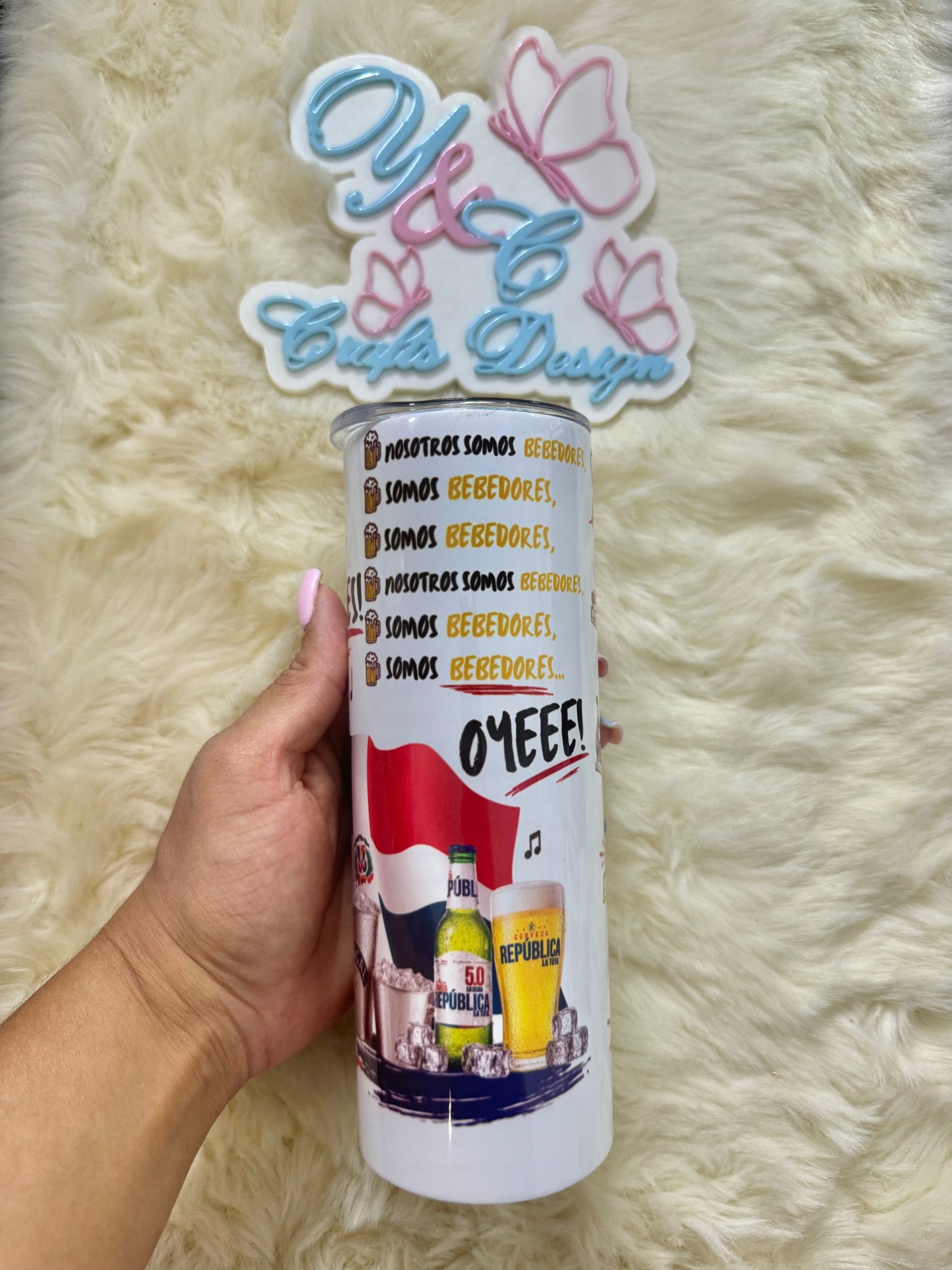 20 oz “Somos Bebedores” Tumbler | Dominican Summer Edition 🇩🇴🍻
