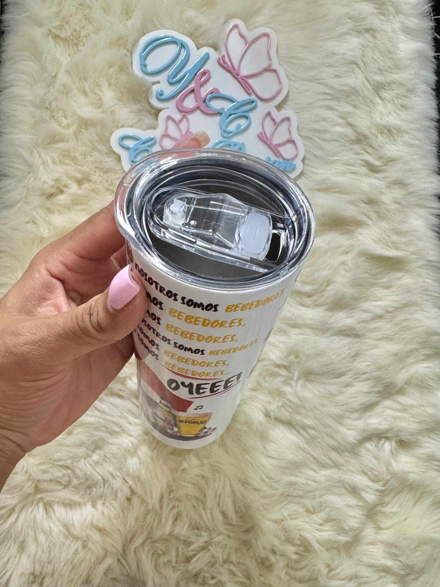 20 oz “Somos Bebedores” Tumbler | Dominican Summer Edition 🇩🇴🍻