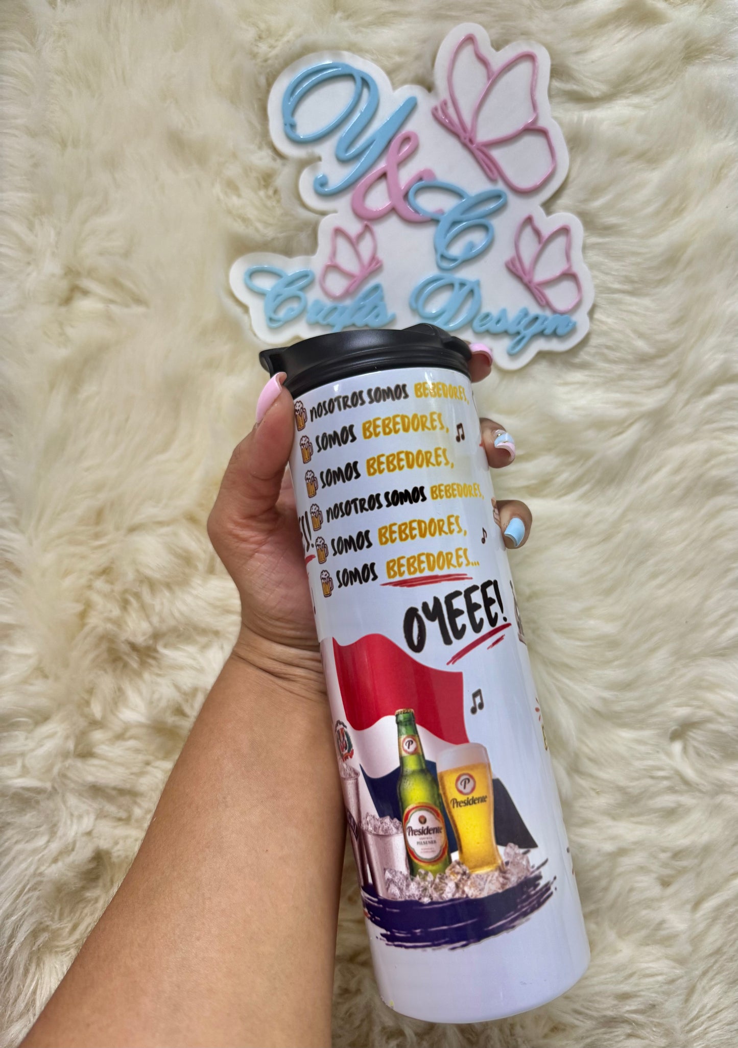 20 oz “Somos Bebedores” Tumbler | Dominican Summer Edition 🇩🇴🍻