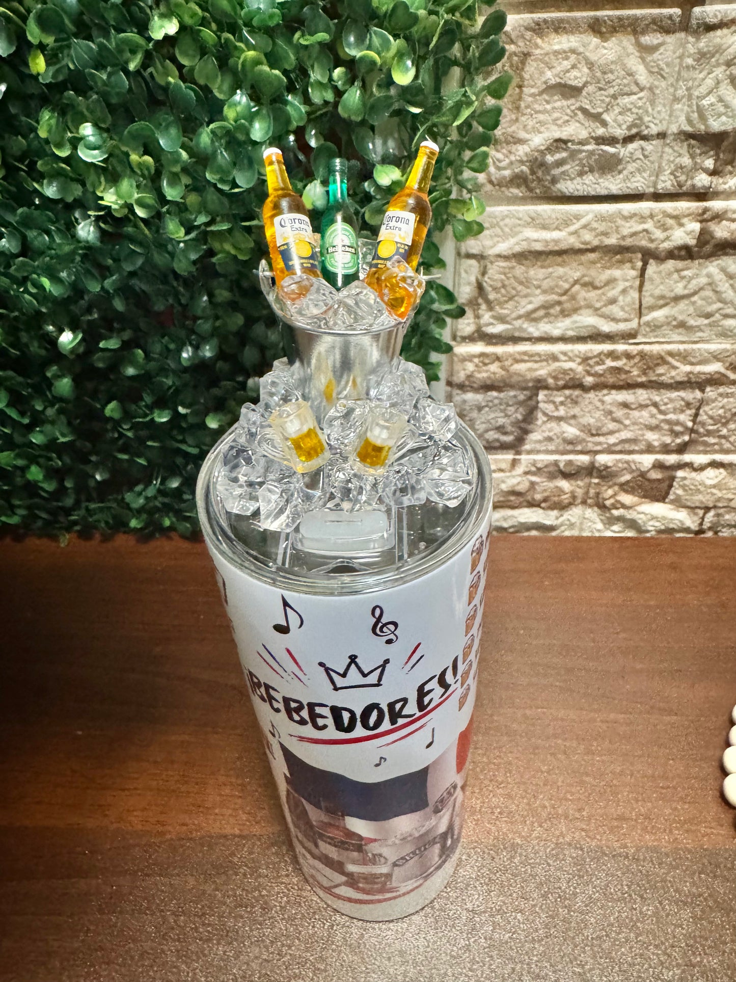20 oz “Somos Bebedores” Premium Tumbler with Decorated Lid 🇩🇴🍻