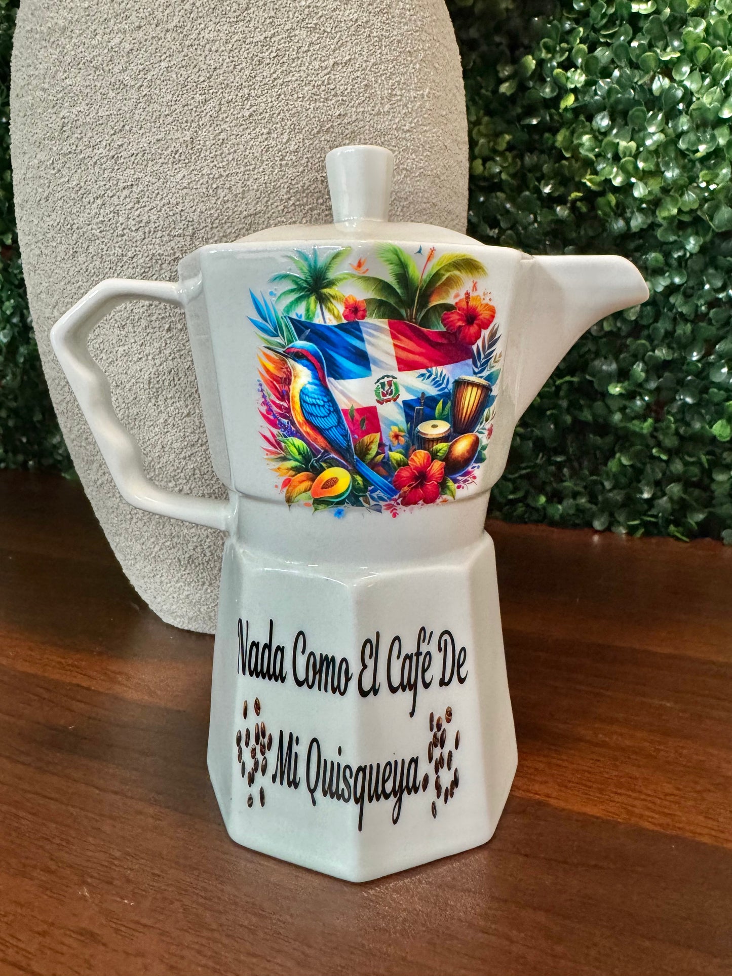 20 oz Coffee Server | Dominican, Puerto Rican & Cuban Designs