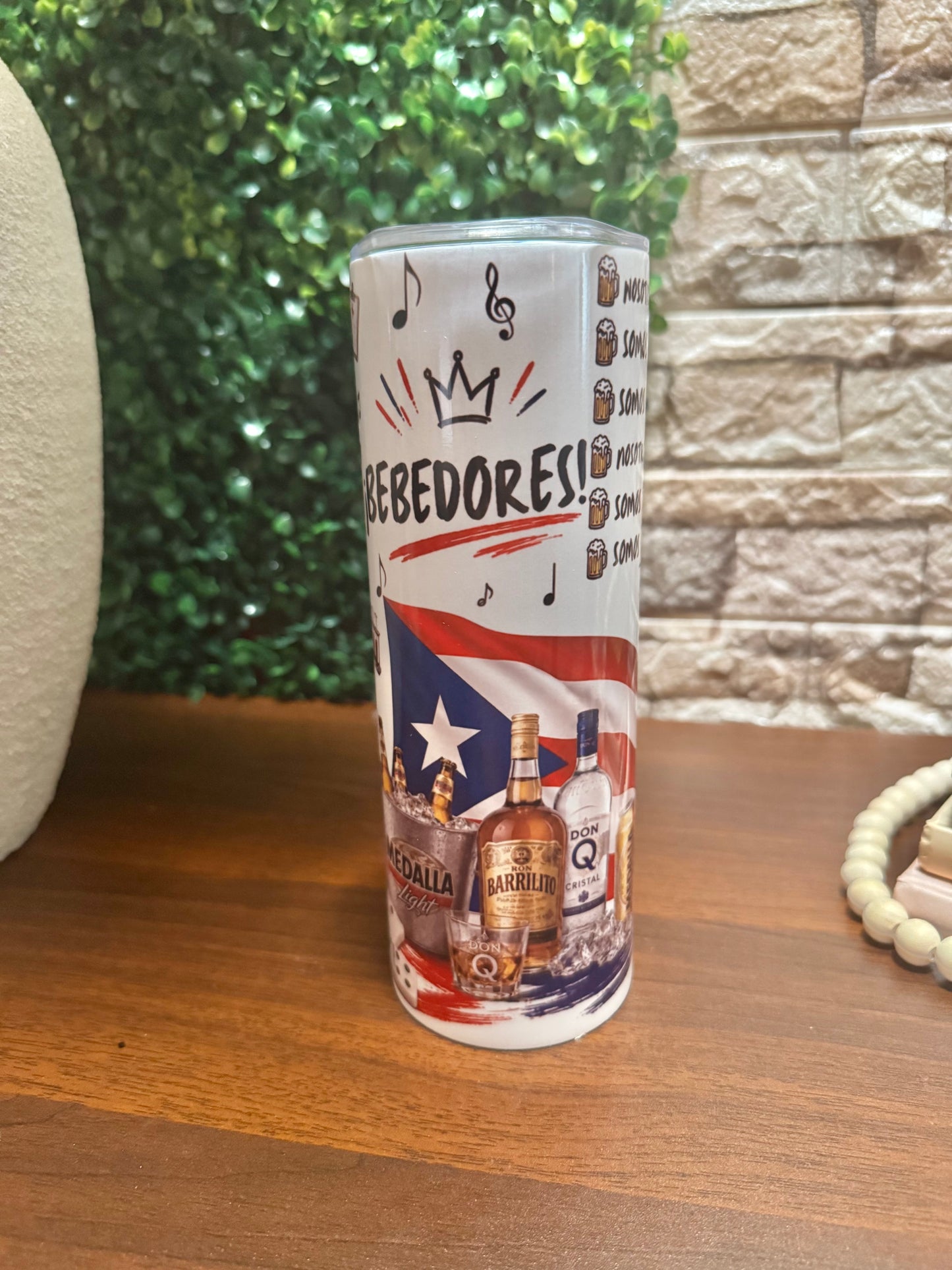 20 oz Somos Bebedores Puerto Rico Tumbler | Premium Collection 🇵🇷🍻