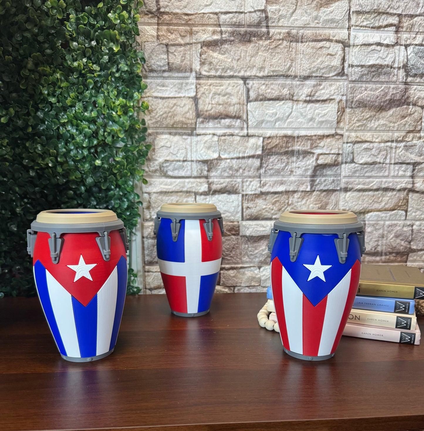 Caribbean Conga Can Holder 12 oz Puerto Rico, Cuba & Dominican Republic