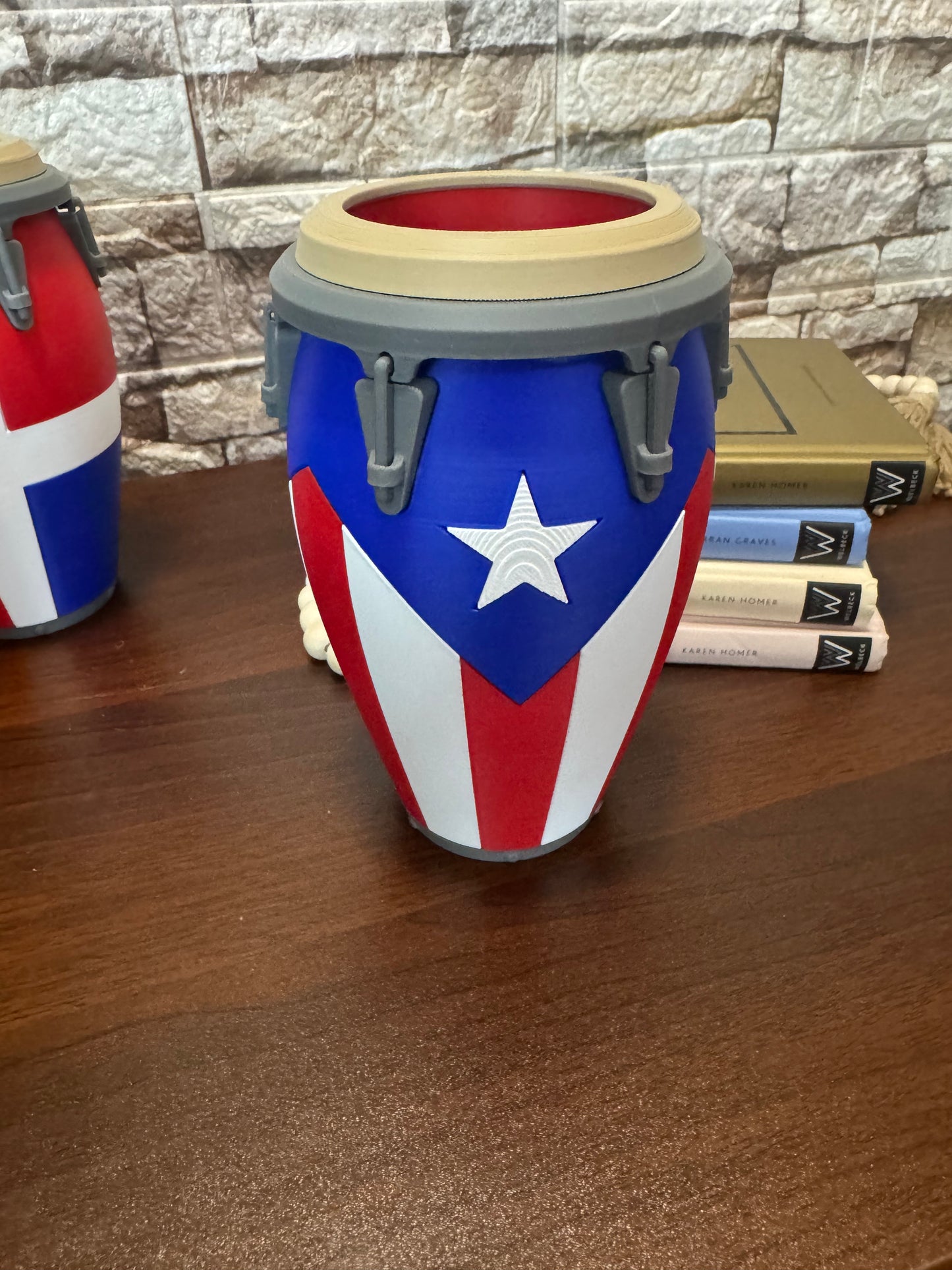 Caribbean Conga Can Holder 12 oz Puerto Rico, Cuba & Dominican Republic