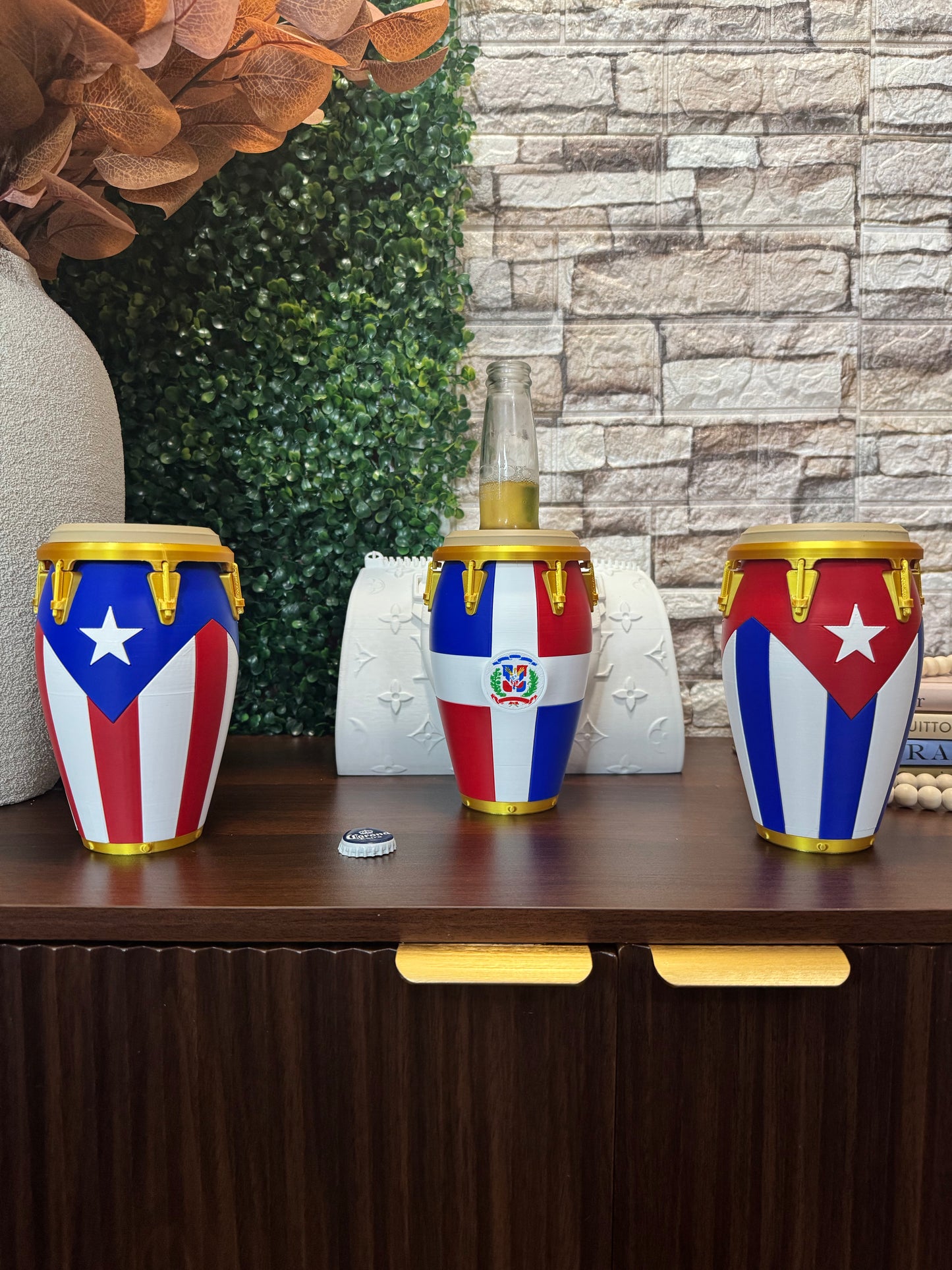 Conga Beer Bottle Holder | Dominican Republic, Puerto Rico & Cuba | 3D Printed