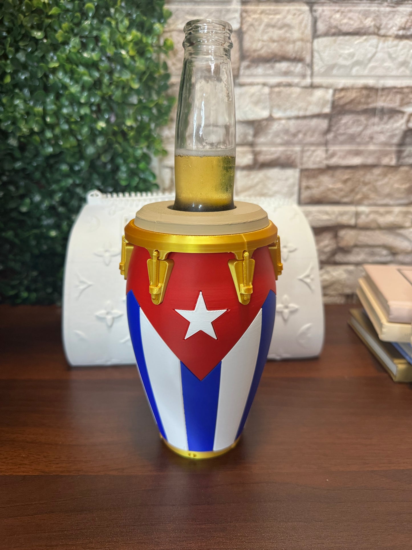 Conga Beer Bottle Holder | Dominican Republic, Puerto Rico & Cuba | 3D Printed