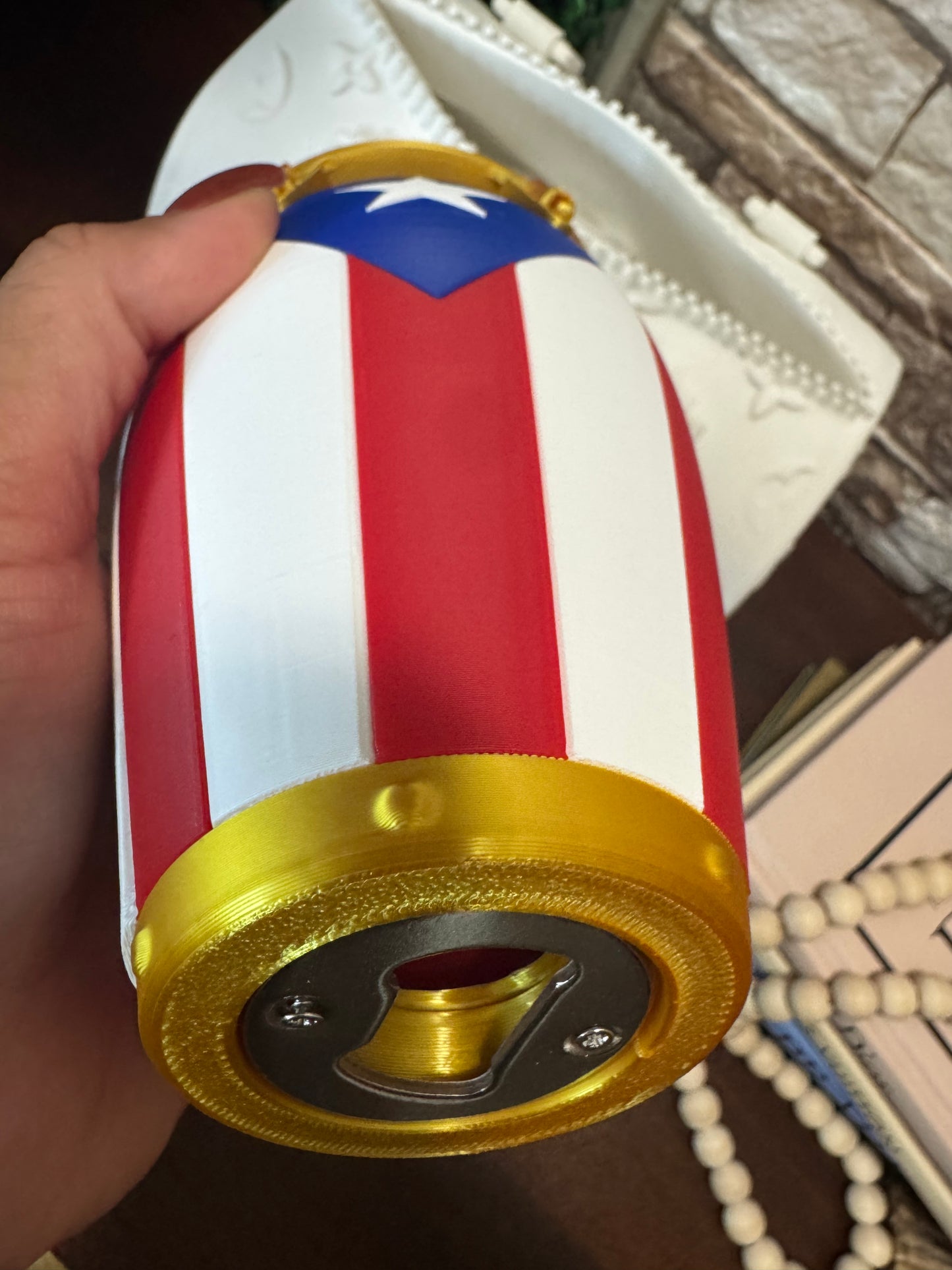 Conga Beer Bottle Holder | Dominican Republic, Puerto Rico & Cuba | 3D Printed