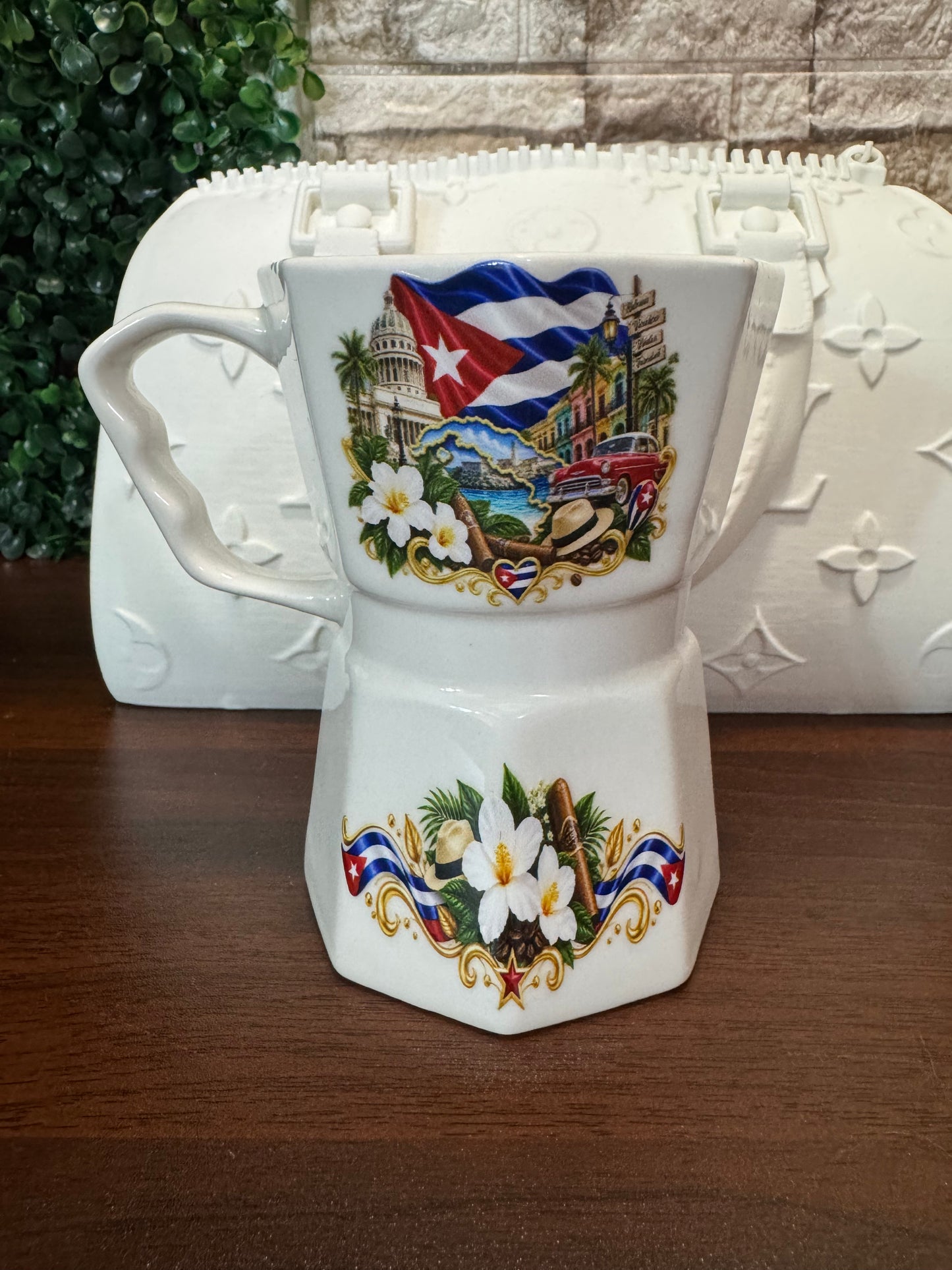 Taza Estilo Greca 12 oz – Special Edition | Dominican Republic, Puerto Rico & Cuba