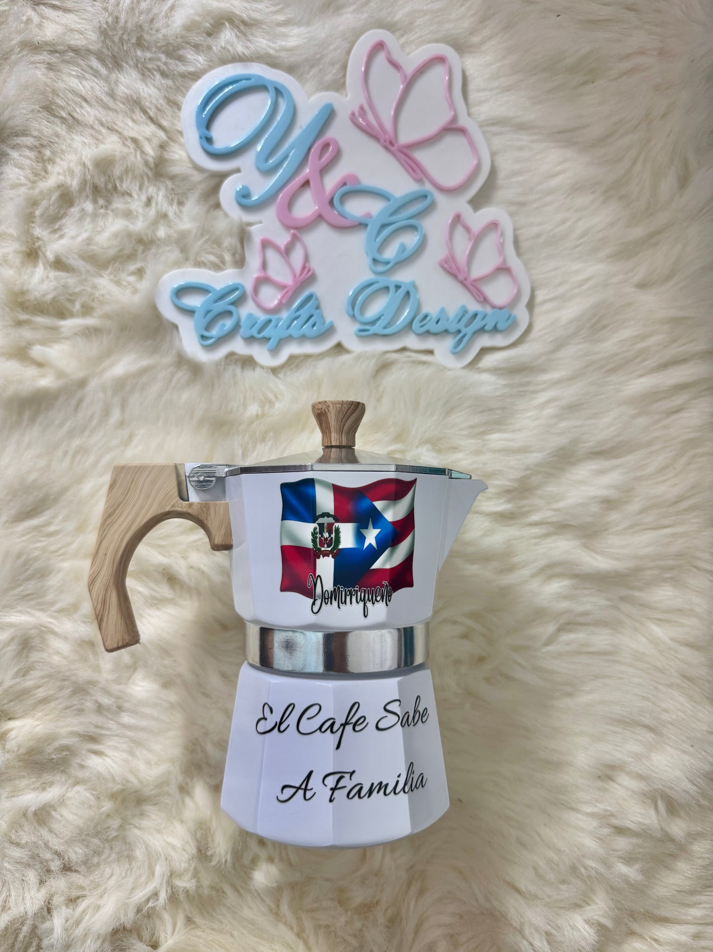 Greca Caribeña Personalizada – Diseño República Dominicana & Puerto Rico