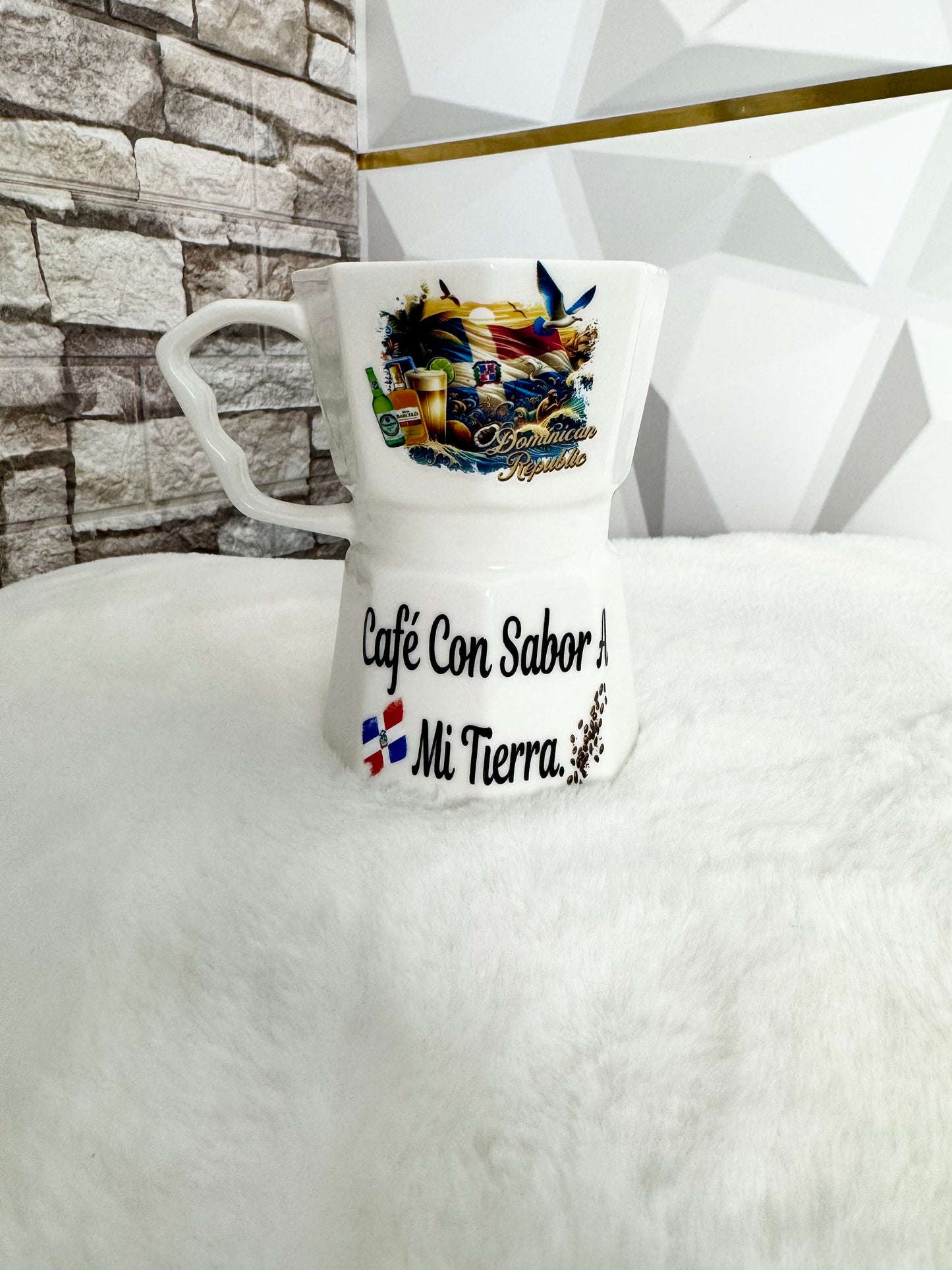 Taza Estilo Greca Caribeña – Dominicana, Puerto Rico