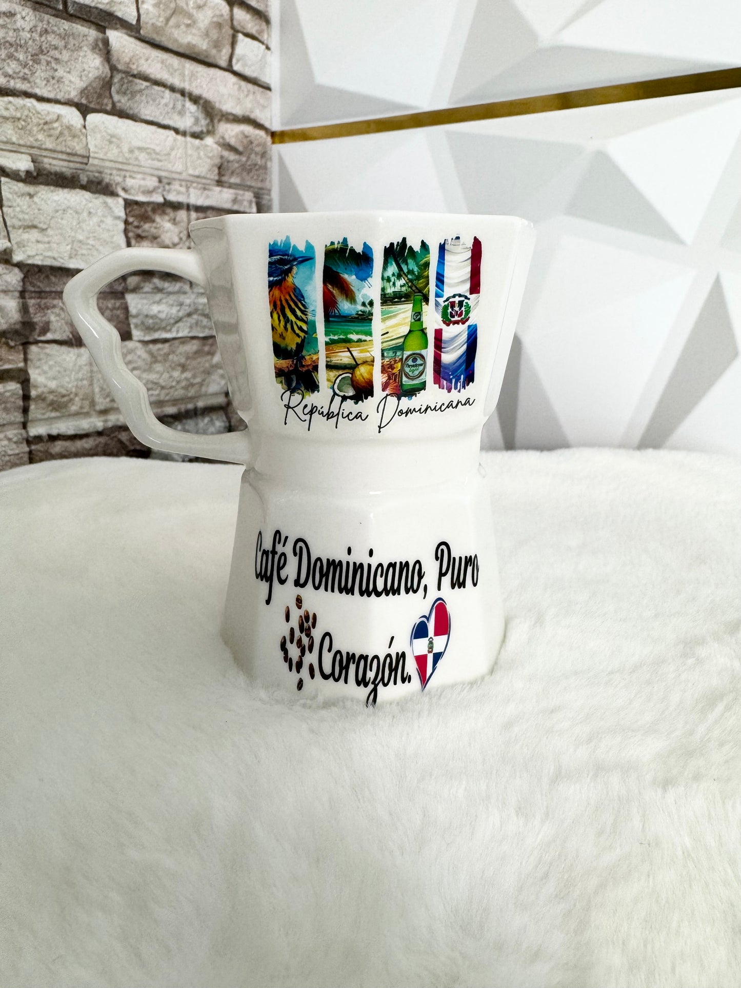 Taza Estilo Greca Caribeña – Dominicana, Puerto Rico