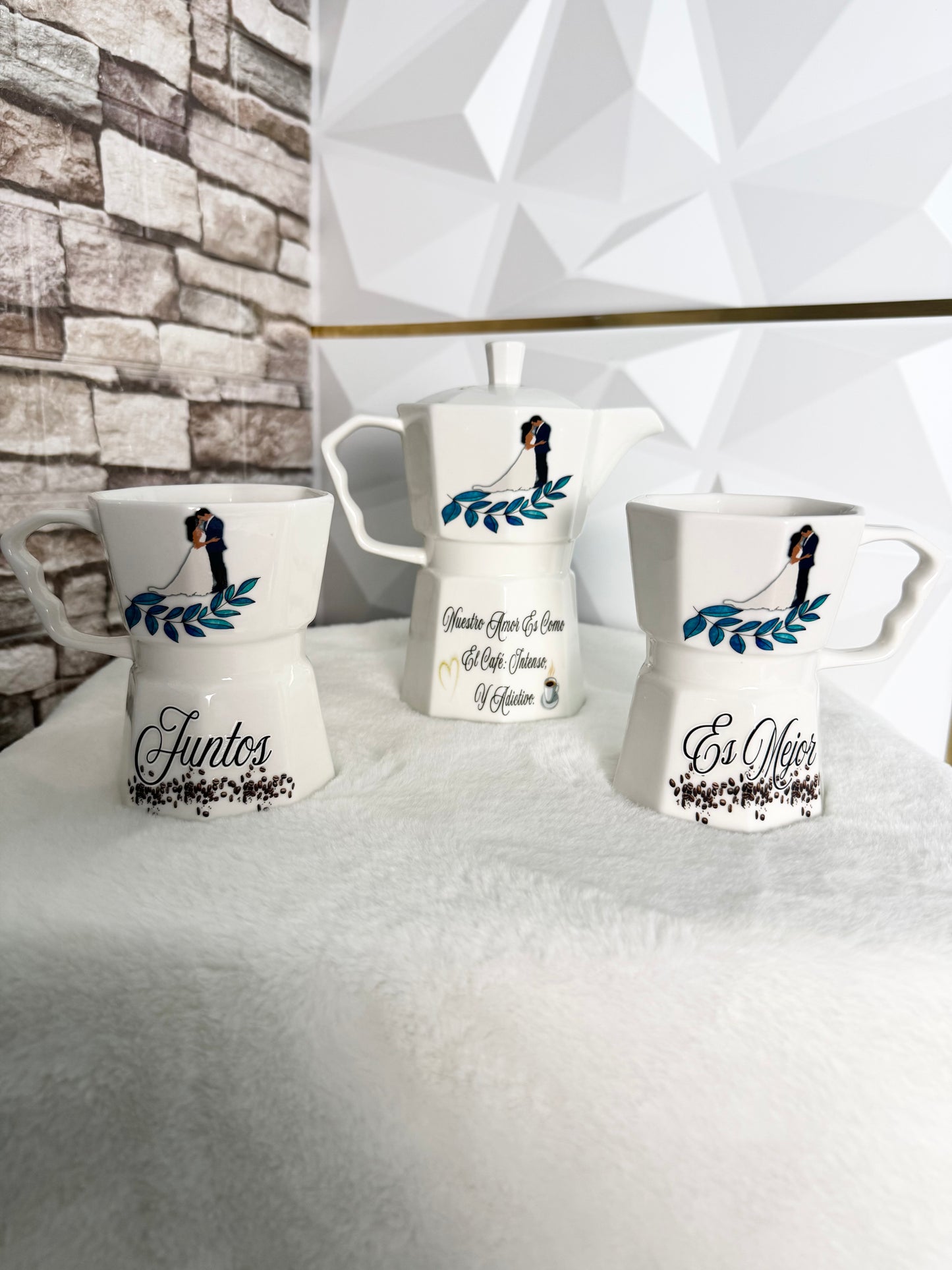 Valentine’s Day Greca Mug Set – Romantic Coffee Gift for Couples